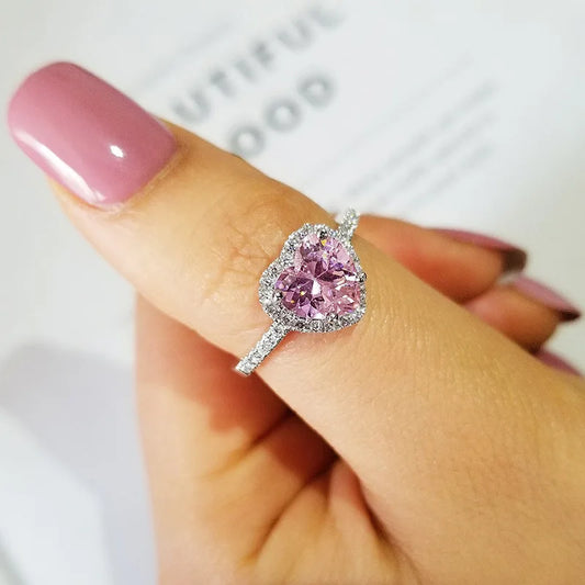 Pembe Taşlı Pandora Yüzük
